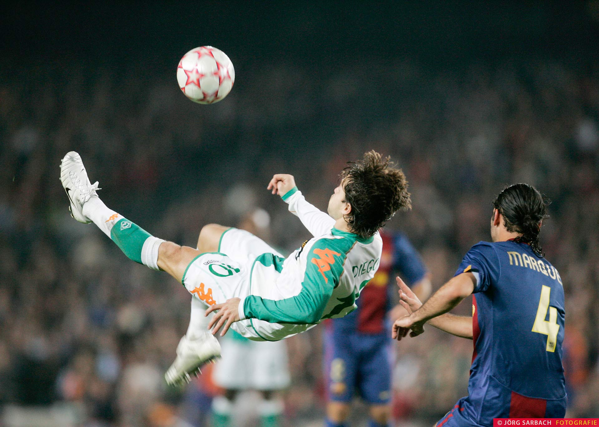 Sport, Fussball, Werder, Bremen, Diego, Fallrückzieher