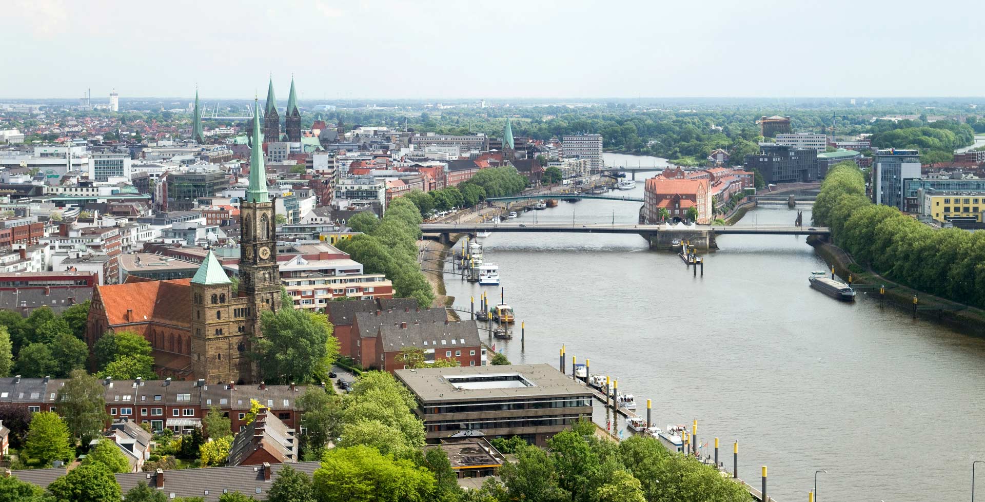 Bremen, Stadtansicht, Weser, Fluß, Norddeutschland