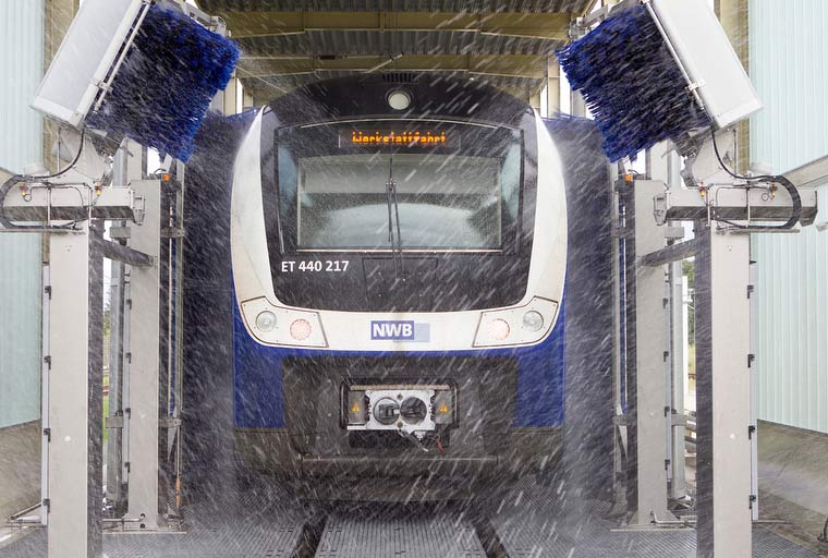 Nordwestbahn, Bahn, Zug, Waschanlage